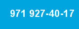 971 927-40-17 971 927-40-17